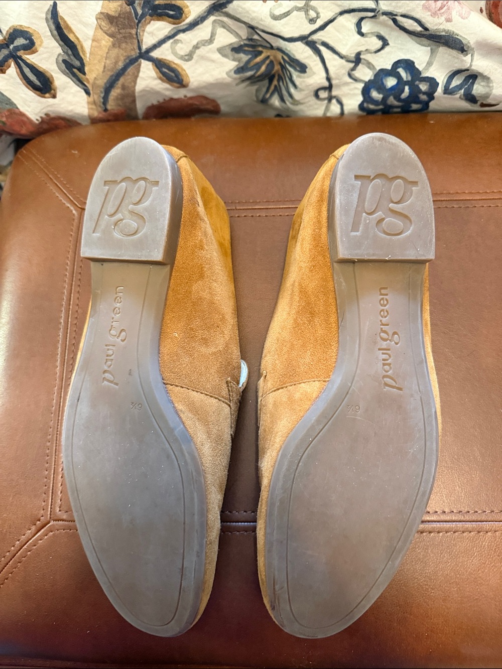 Paul Green Women’s Tan Suede Penny Loafers - Picture 5 of 7